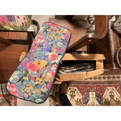 6 coussins de chaise de jardin, tissu fl