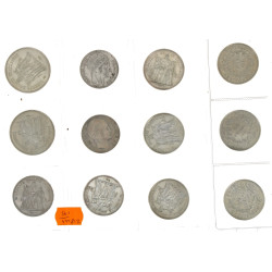 Lot de pièces en argent : 10 F argent (7