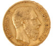 Pièce de 20 F or belge, "1867"