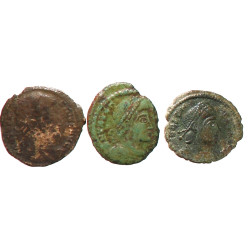 VALENS (364-378) - Ensemble de 3 monnaie