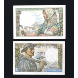 Billets de banque - Lot de 2 billets de 