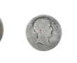 32 pièces argent 1F, 2 F, 5 F française