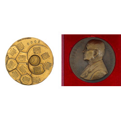 Lot de 2 médailles: "Herve Budes de Gue