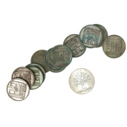 Lot de 12 p. de 10 fr Turin années 30 + 