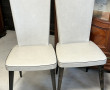 6 chaises des années 50 skaï blanc (qqs 