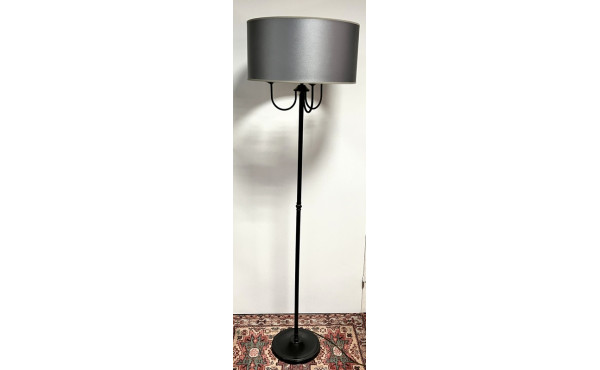 Lampadaire en métal laqué noir ab at-jou