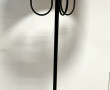 Lampadaire en métal laqué noir ab at-jou