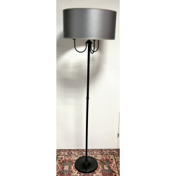 Lampadaire en métal laqué noir ab at-jou