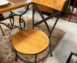 Table rectangulaire plateau en bois frui