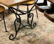 Table rectangulaire plateau en bois frui