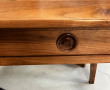 Table ou bureau en bois fruitier ouvrant
