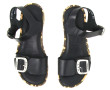FLY - Sandales en cuir, coloris noir, bo