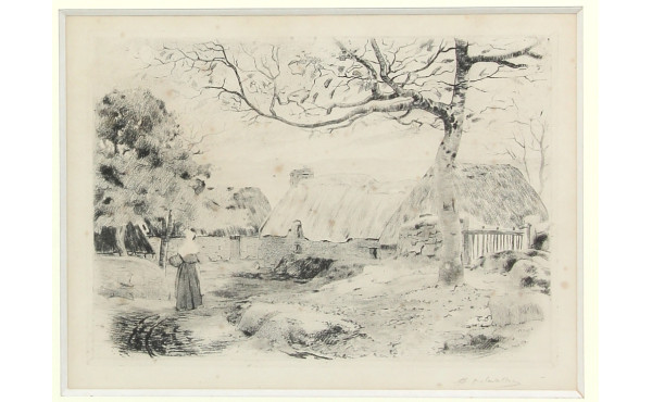 Henri DELAVALLÉE (1862-1943) "Bretonne p