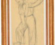 Adelyne NEVEUX (1912-1987) "Homme à la b
