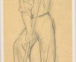 Adelyne NEVEUX (1912-1987) "Homme à la b