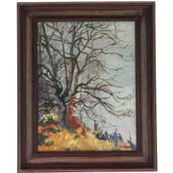 Adelyne NEVEUX (1912-1987) "L'arbre", hu