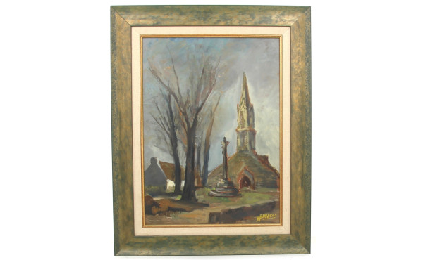 Willy BINDELS (1908-1963) "Chapelle et c