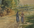 BRIET (XIXè-Xxè) "Poilu et paysanne dans