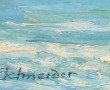 SCHNEIDER (Xxème) "Côte rocheuse", huile