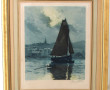 Pierre VIDAL (Xxème) "Marine le soir", a