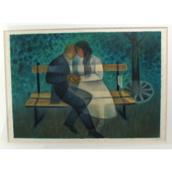 Louis TOFFOLI (1907-1999) "Les amoureux 
