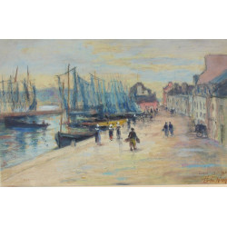 H. de NION (Xxème) "Concarneau, animatio