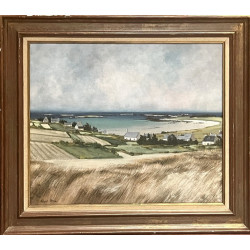 Gilbert STER (1939) "Paysage de bord de 