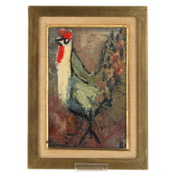 Ecole Française des années 60 "La poule"
