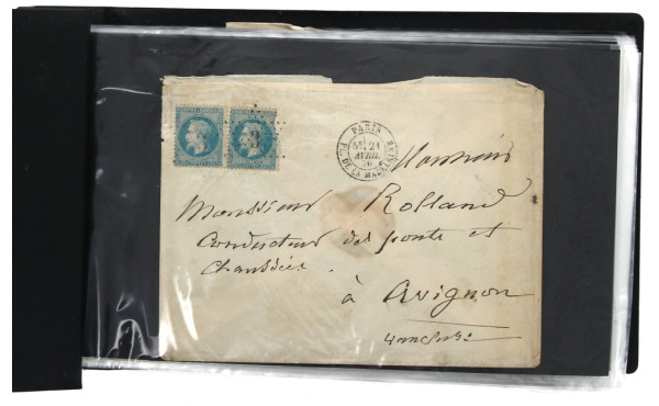 A TRIER - Lot de 100 plis XIXème (petit 
