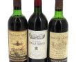 Lot de 3 bouteilles de Bordeaux des anné