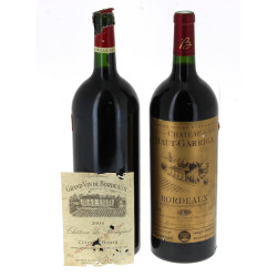 Lot de 2 magnums: - 1 Mg BORDEAUX Ch Ha
