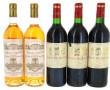 Lot de 5 bouteilles: - 2 B Ch Filhot 19