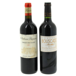 Lot de 2 bouteilles: - 1 B Ch BOUSCAUT 