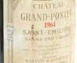 1 Mg Ch GRAND PONTET 1964 St Emilion gra
