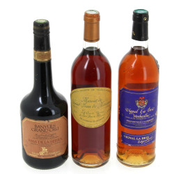 Lot de 3 bouteilles: - 1 B Banyuls gran
