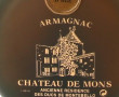 1 B ARMAGNAC Château de Mons 8 ans d'âge