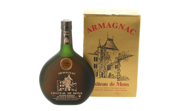 1 B ARMAGNAC Château de Mons 8 ans d'âge