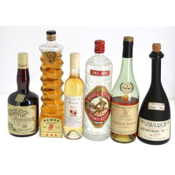 FOND DE CAVE - 14 bouteilles d'alcool di