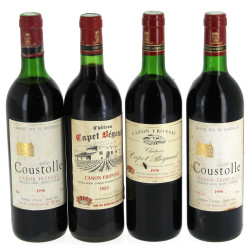 lot de 4 bouteilles de CANON FRONSAC: -