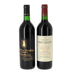 Lot de 2 bouteilles: - 1 B Ch Maucaill