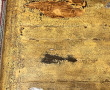 CHINE Xxème - Console basse en bois laqu