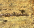 CHINE Xxème - Console basse en bois laqu
