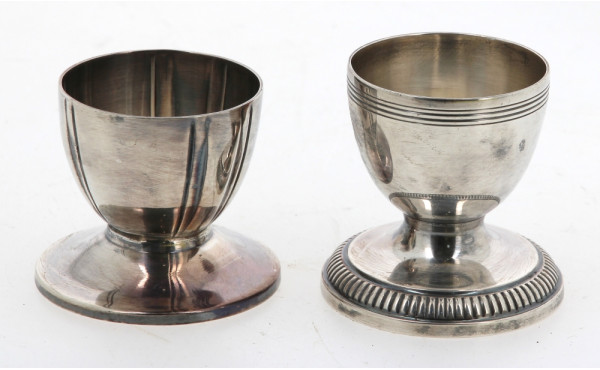 SAGLIER Frères - 2 coquetiers en métal a
