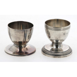 SAGLIER Frères - 2 coquetiers en métal a