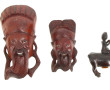 ASIE - Trois masques chinois d'applique 