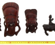 ASIE - Trois masques chinois d'applique 