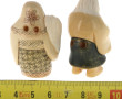 Lot de 2 netsukés polychromes