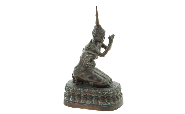Thaïlande - Personnage en prière, bronze