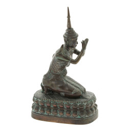Thaïlande - Personnage en prière, bronze