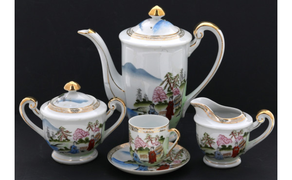 Service à café en porcelaine de Chine à 